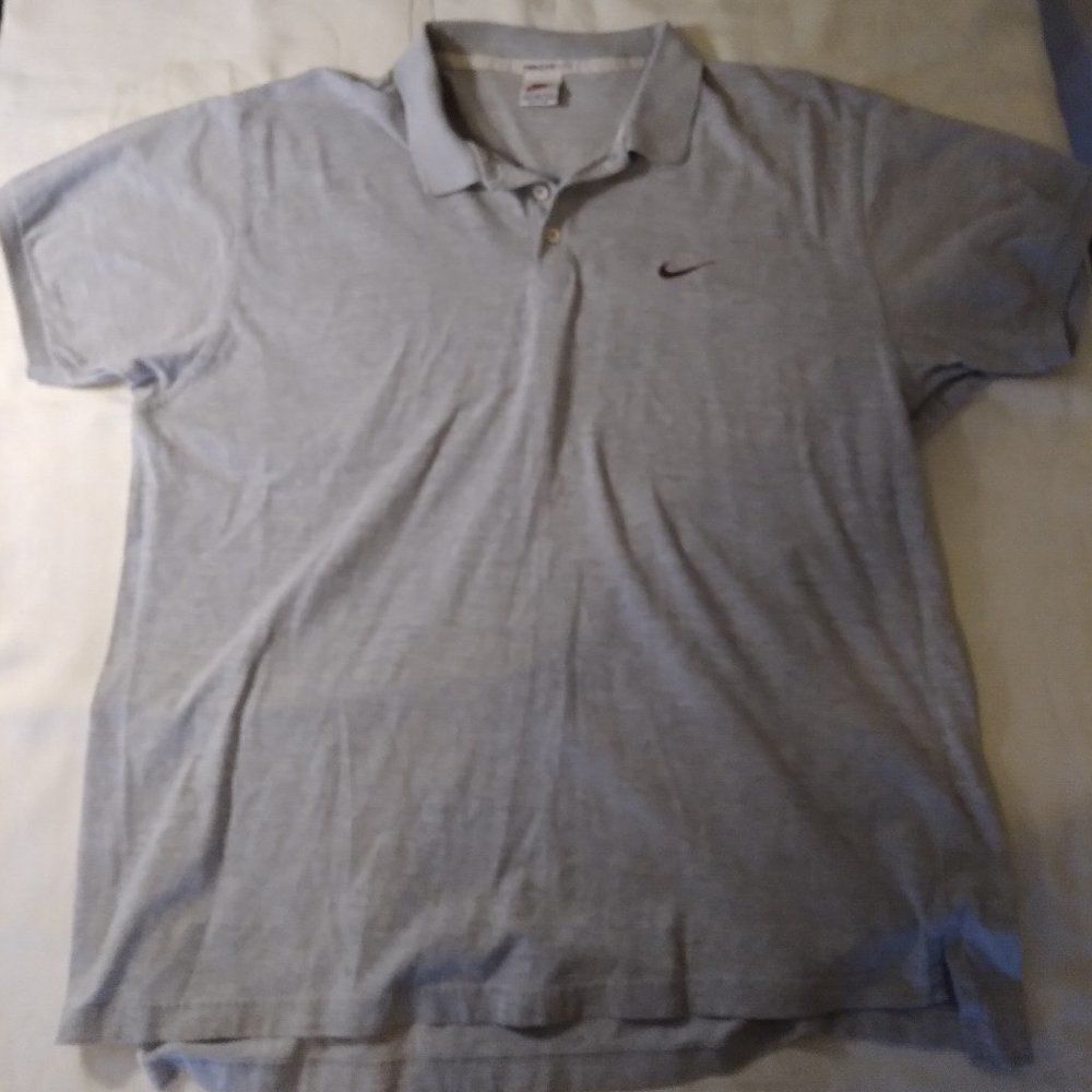 Vintage 90s Nike Small Swoosh Logo Polo Shirt